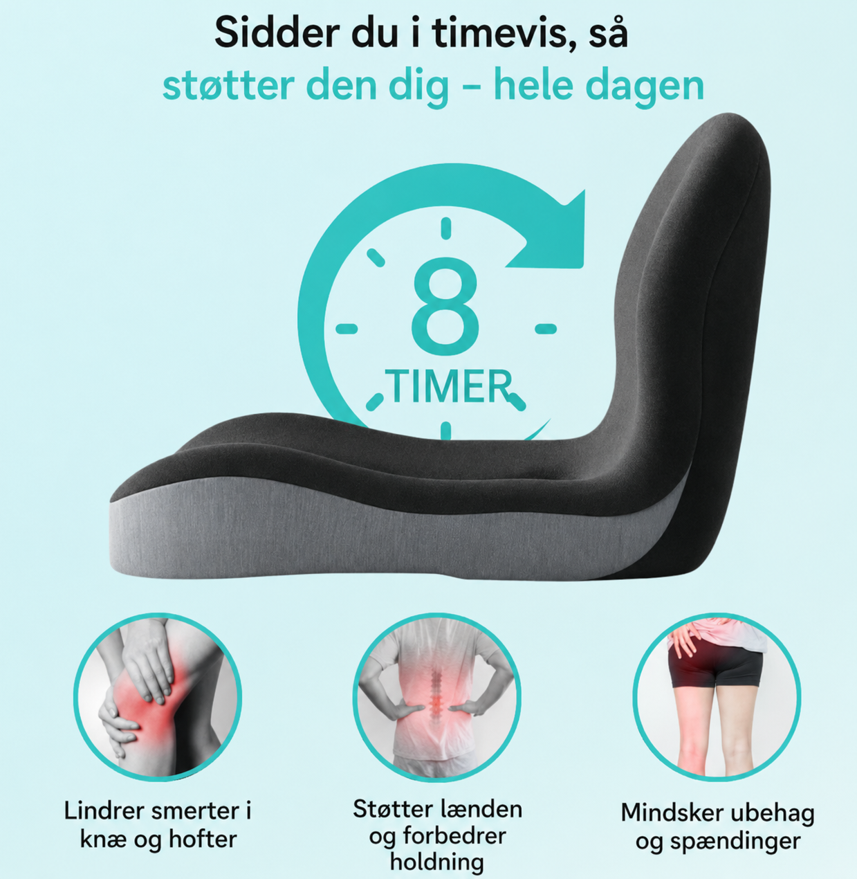 Rygglet™ - Sitteputen som får smertene til å forsvinne helt