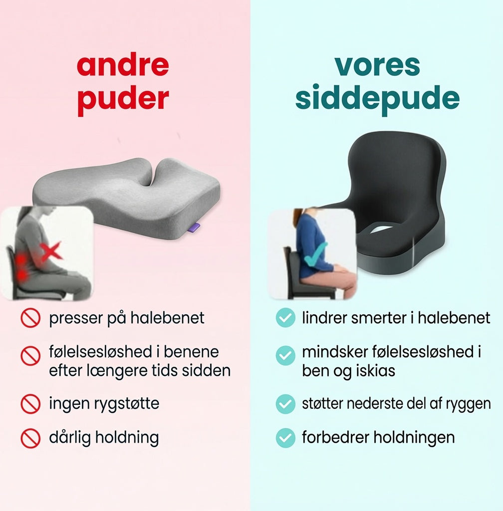 Rygglet™ - Sitteputen som får smertene til å forsvinne helt